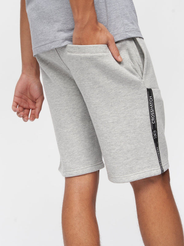 Crosshatch Apollos Shorts Grey Marl