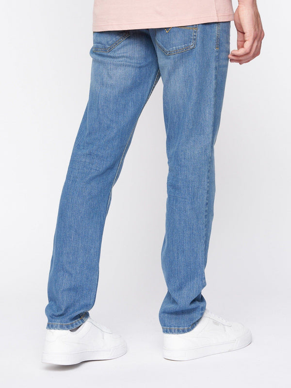 Crosshatch Arles Slim Fit Jeans Light Wash