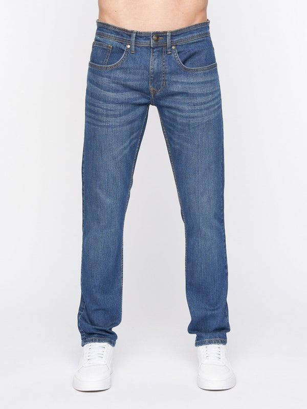 Crosshatch Arles Slim Fit Jeans Stone Wash