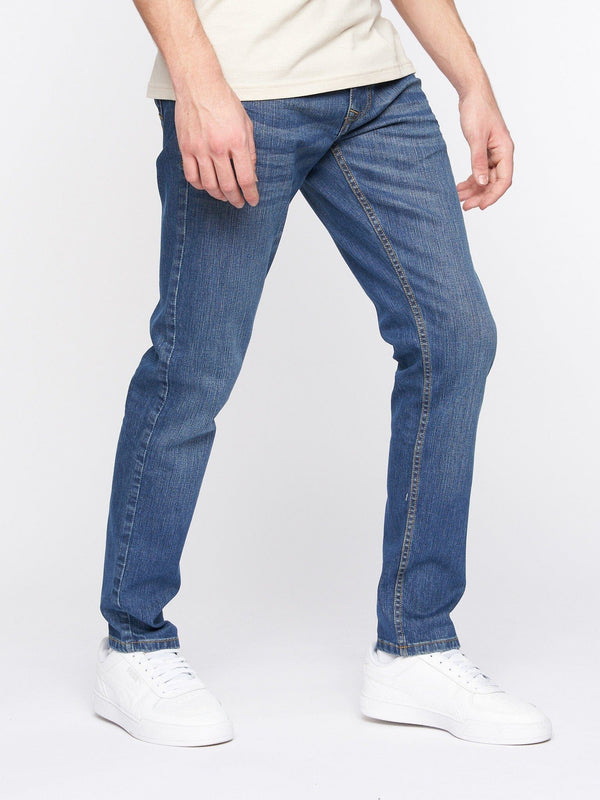 Crosshatch Arles Slim Fit Jeans Stone Wash