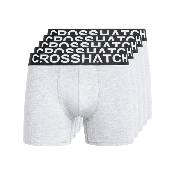 crosshatch Astral Boxers 5pk Grey Marl