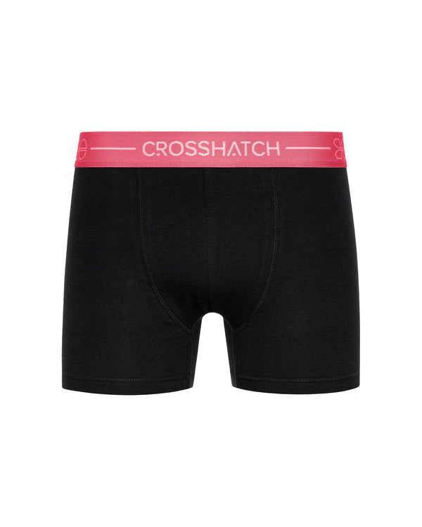 Crosshatch Astral Bright Boxers 3pk Black