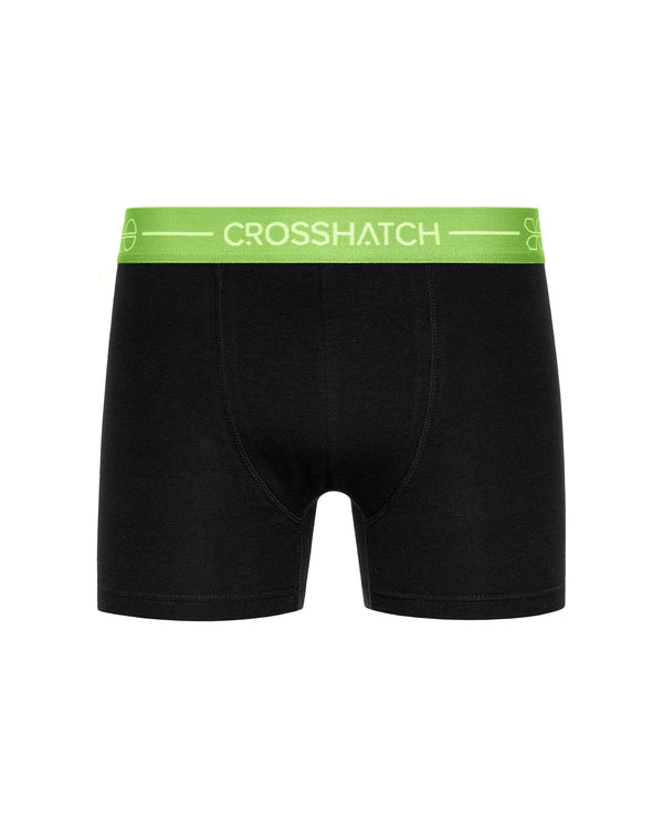 Crosshatch Astral Bright Boxers 3pk Black