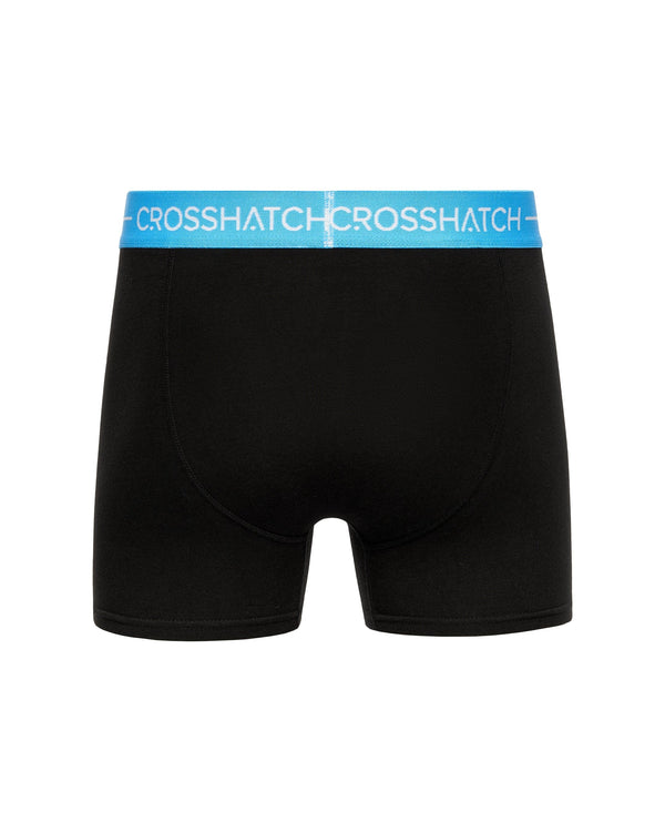 Crosshatch Astral Bright Boxers 3pk Black