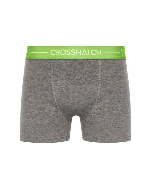 Crosshatch Astral Bright Boxers 3pk Charcoal Marl