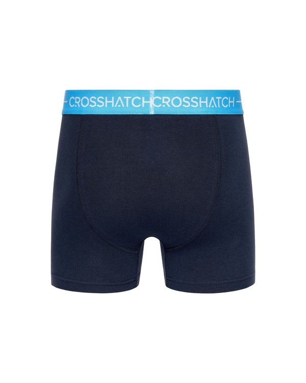 Crosshatch Astral Bright Boxers 3pk Navy