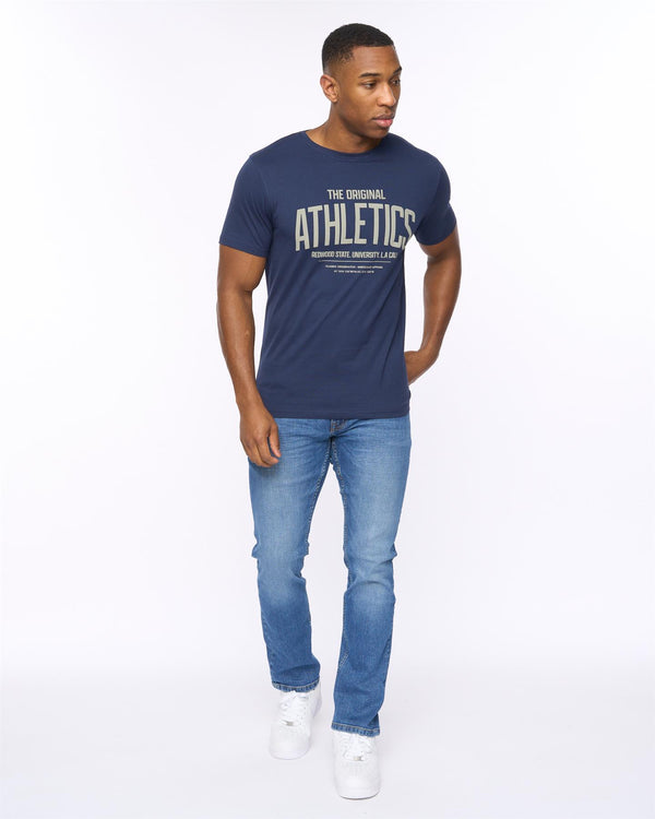Crosshatch Athwood T-Shirt Navy