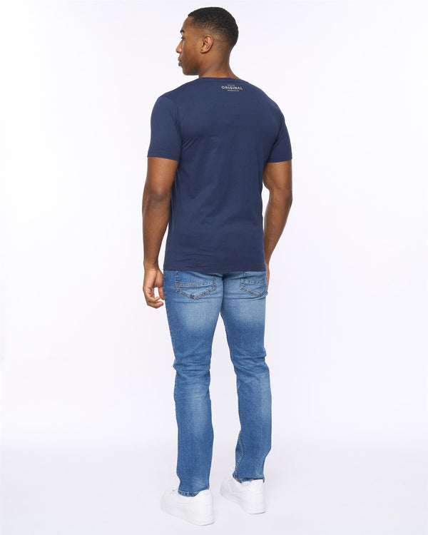 Crosshatch Athwood T-Shirt Navy