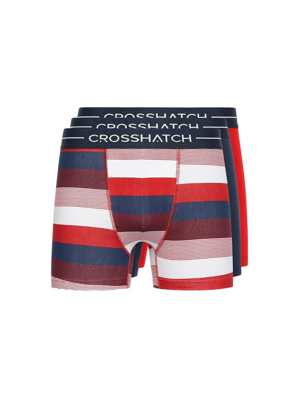 Crosshatch Avocet Boxers 3pk Red