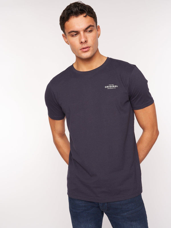 Crosshatch Bailtee T-Shirt 5pk Navy/Blue/White