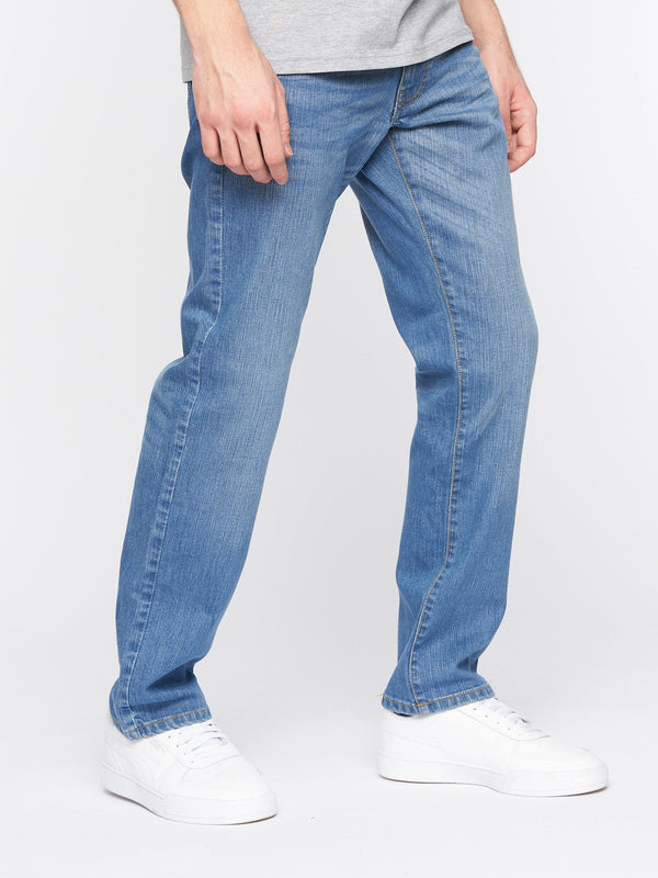Crosshatch Bandol Straight Leg Jeans Light Wash