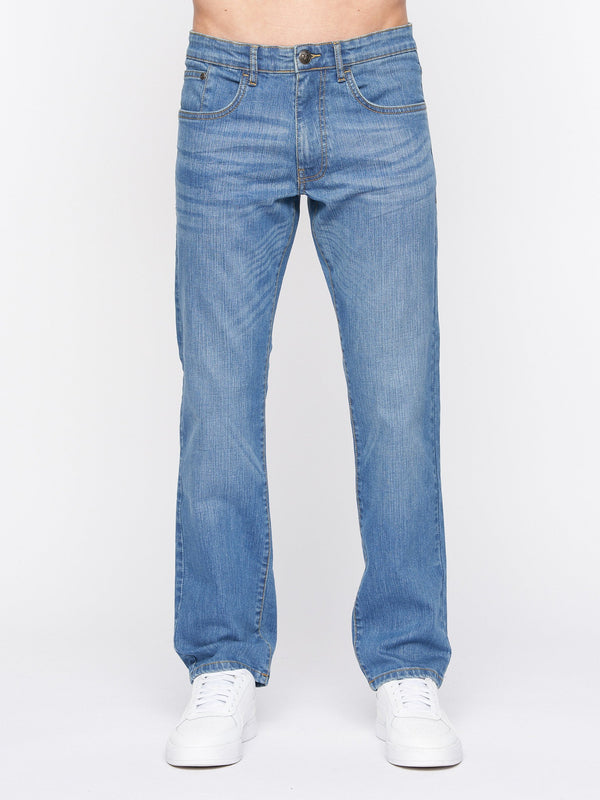 Crosshatch Bandol Straight Leg Jeans Light Wash