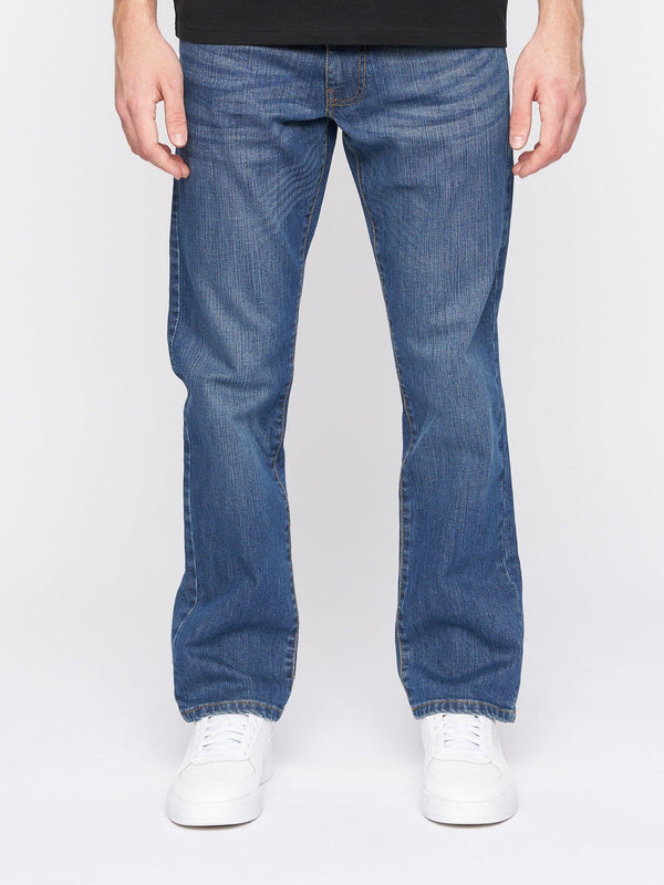 crosshatch Bandol Straight Leg Jeans Stone Wash