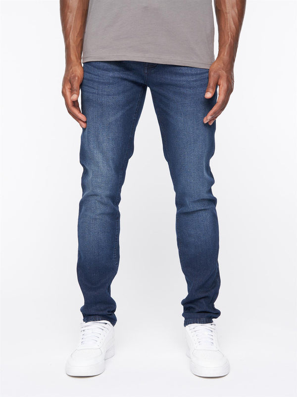 Crosshatch Barbeck Slim Fit Denim Jeans Dark Wash