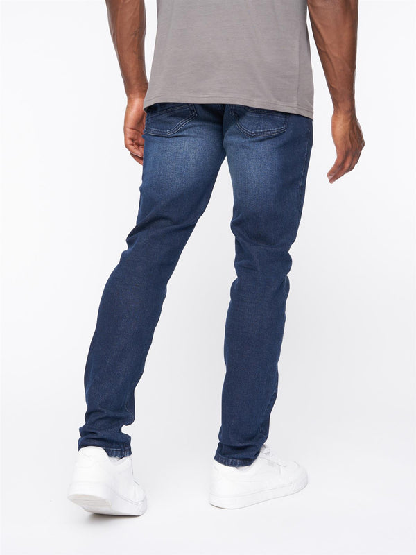 Crosshatch Barbeck Slim Fit Denim Jeans Dark Wash