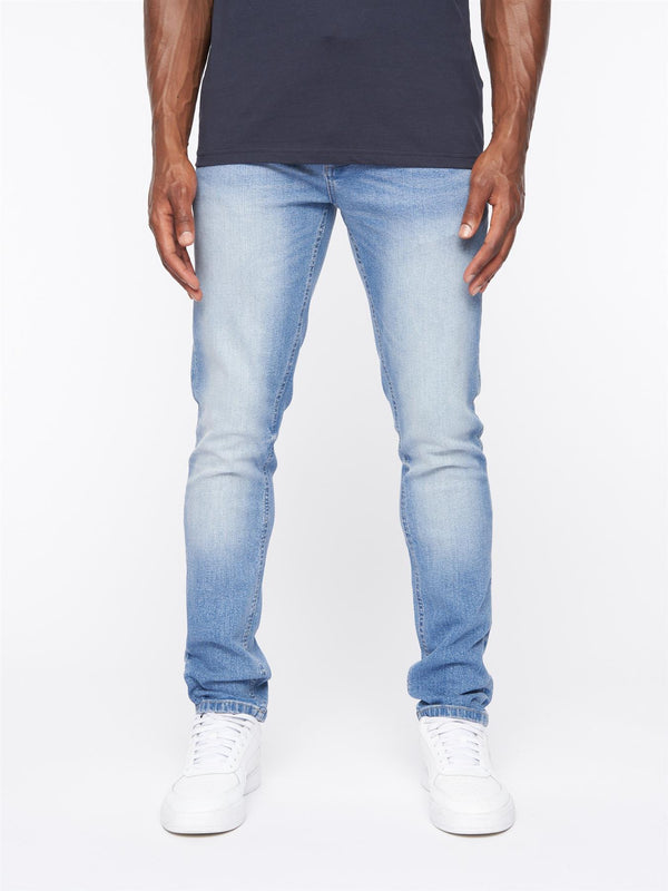 Crosshatch Barbeck Slim Fit Denim Jeans Light Wash