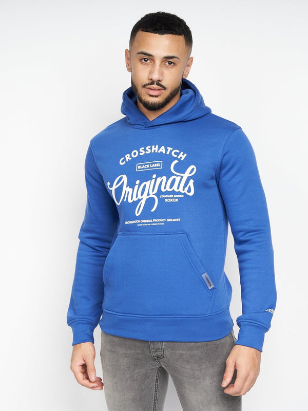 Crosshatch Bartamax Hoodie Blue
