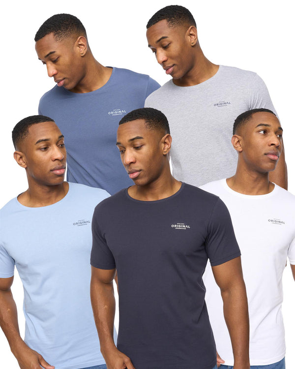 crosshatch Basicblues T-Shirt 5pk Assorted