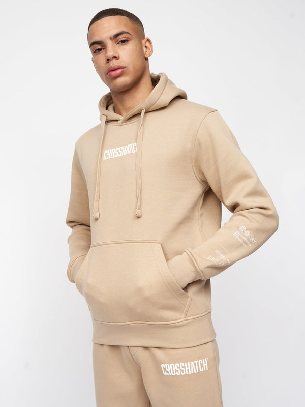 Crosshatch Bellmant Hoodie Stone