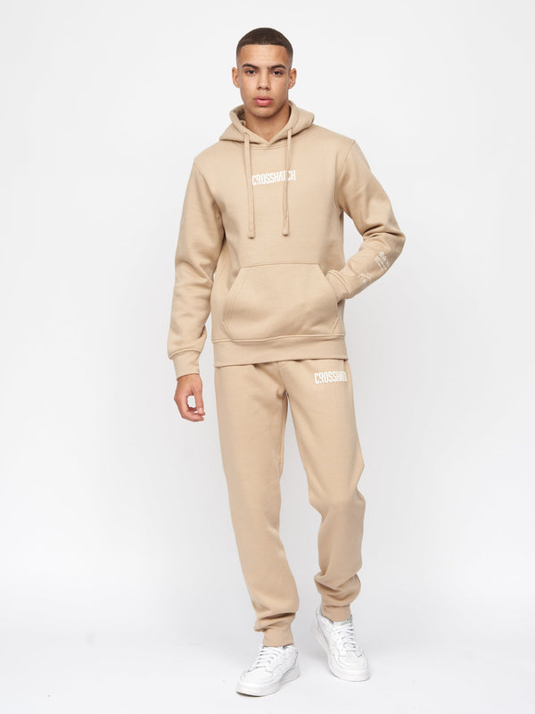 Crosshatch Bellmant Hoodie Stone