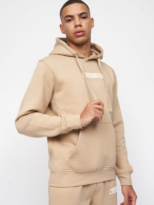 crosshatch Bellmant Hoodie Stone