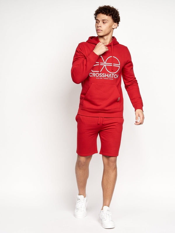 Crosshatch Bengston Jog Shorts Red