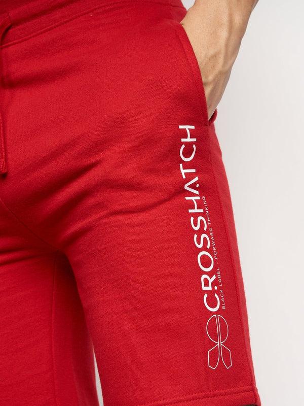 Crosshatch Bengston Jog Shorts Red