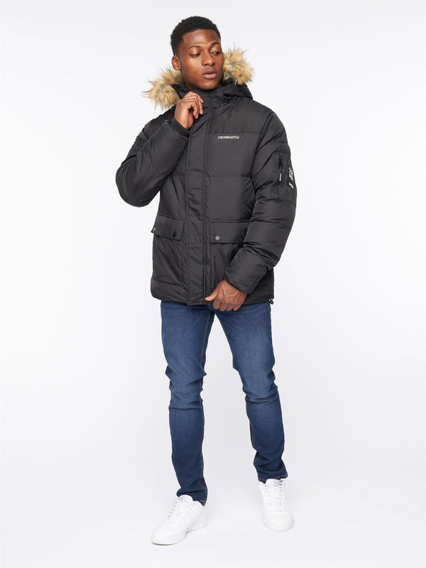 Crosshatch Bentlays Hooded Jacket Black