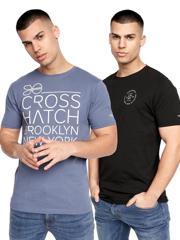 Crosshatch Bestforth T-Shirt 2pk