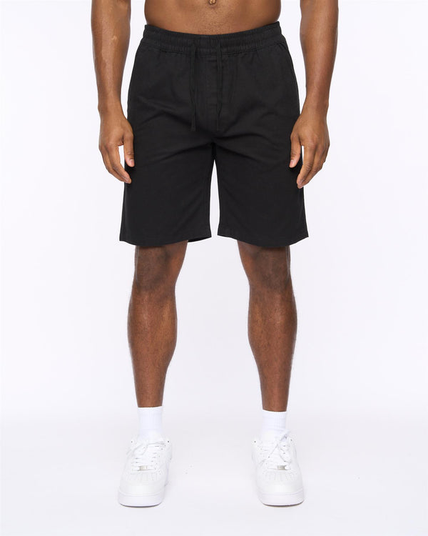 Crosshatch Blansmoore Elastic Waist Shorts Black