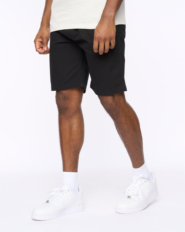 crosshatch Blansmoore Elastic Waist Shorts Black
