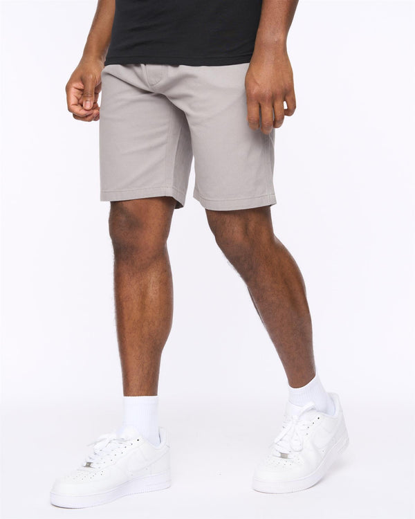 crosshatch Blansmoore Elastic Waist Shorts Grey