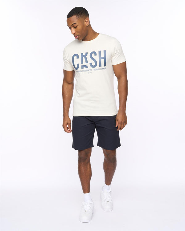 Crosshatch Blansmoore Elastic Waist Shorts Navy