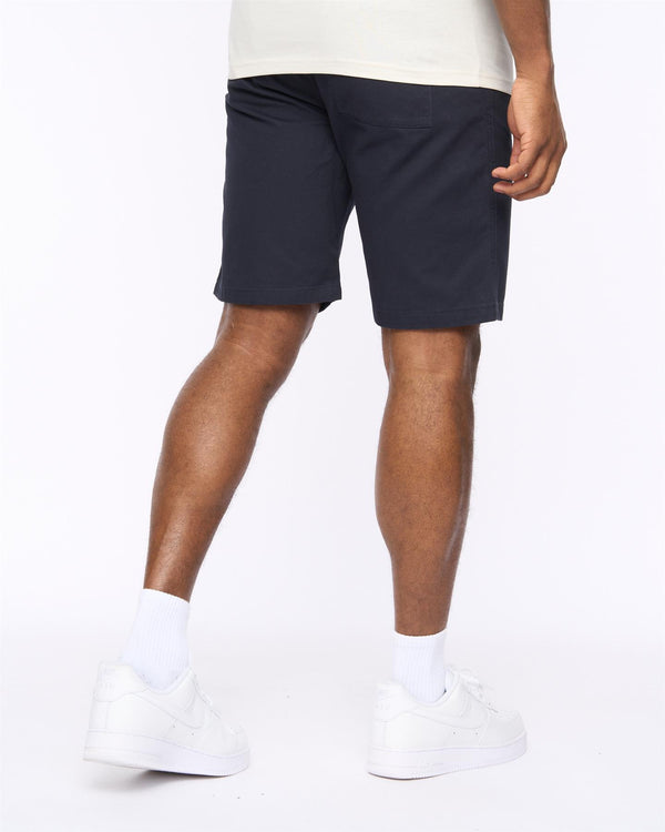 Crosshatch Blansmoore Elastic Waist Shorts Navy