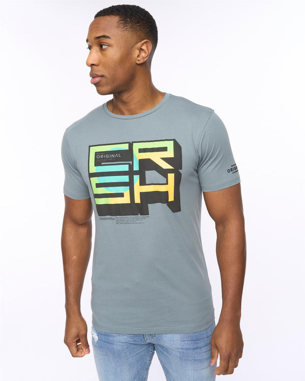 Crosshatch Boxvibe T-Shirt Blue