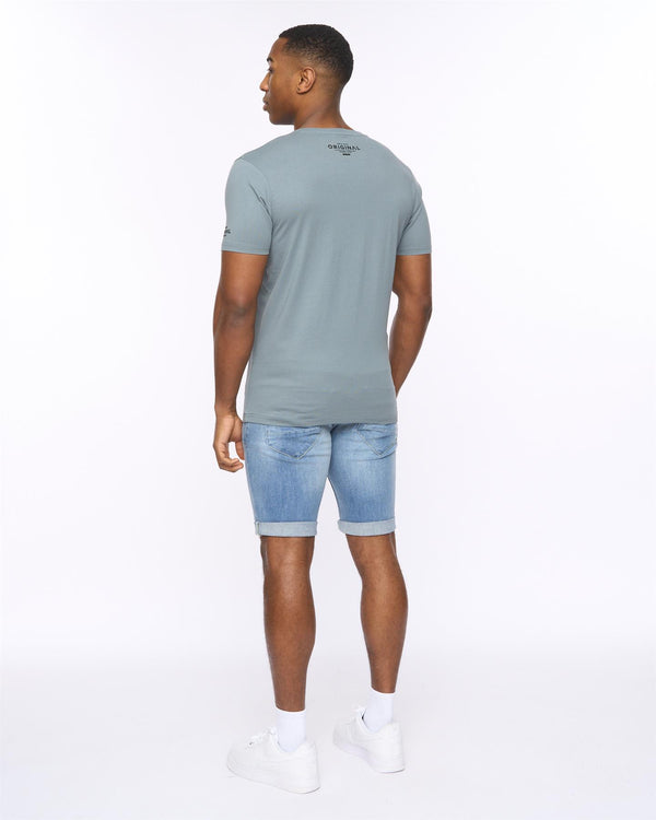 Crosshatch Boxvibe T-Shirt Blue