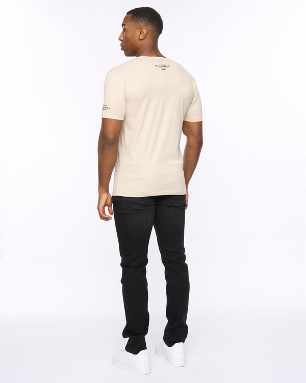 Crosshatch Boxvibe T-Shirt Light Stone