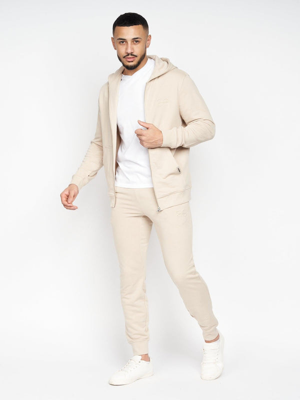 Crosshatch Braxson Hoodie Stone