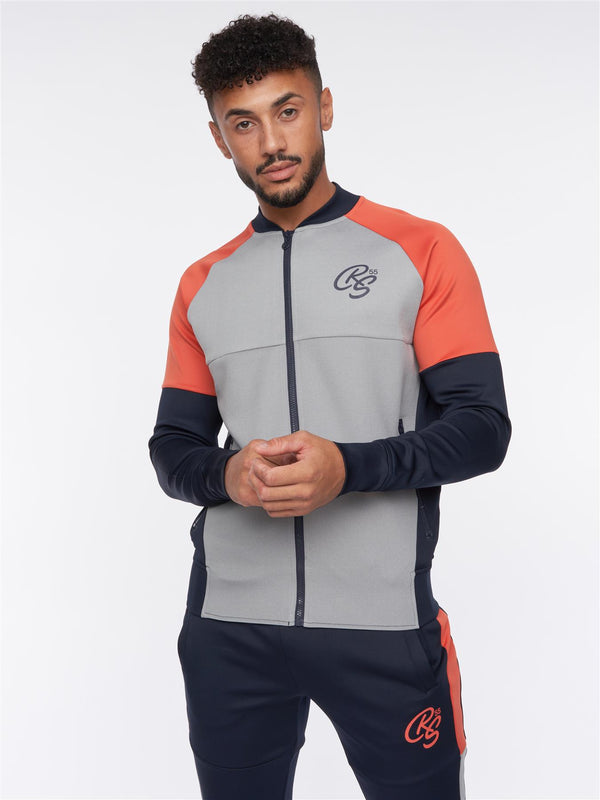 Crosshatch Brayden Tracksuit Grey Marl