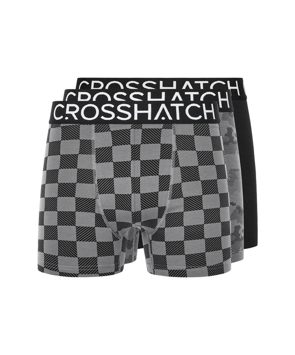 Crosshatch Bresler Boxers 3pk Black