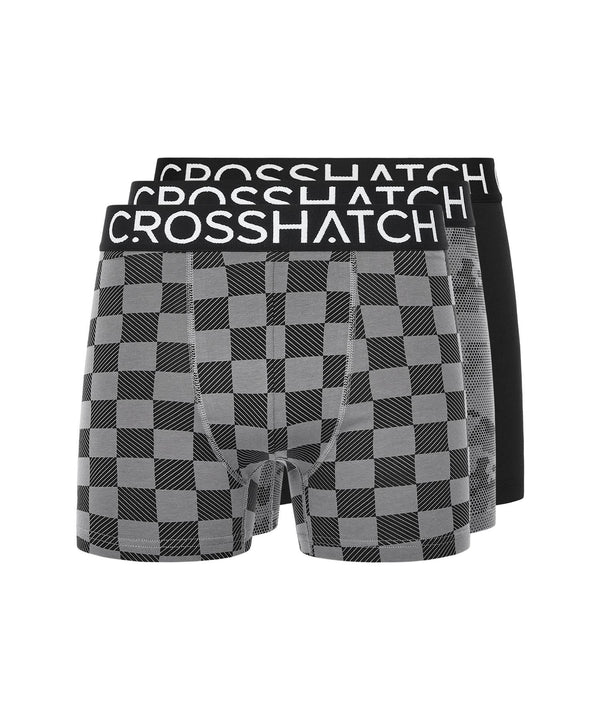 crosshatch Bresler Boxers 3pk Black