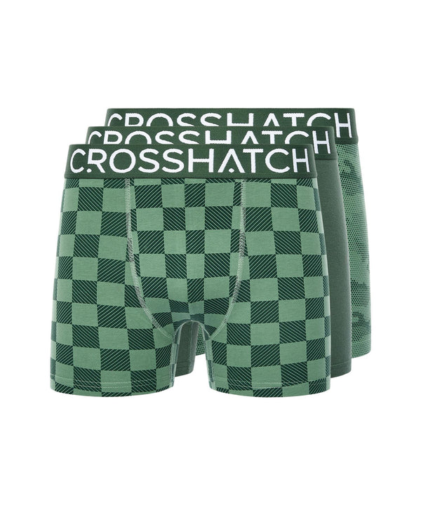 Crosshatch Bresler Boxers 3pk Green