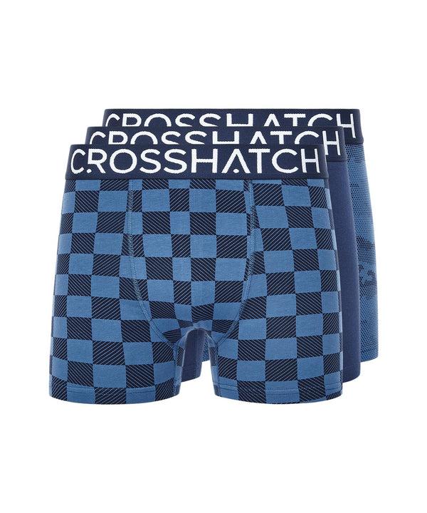 Crosshatch Bresler Boxers 3pk Navy