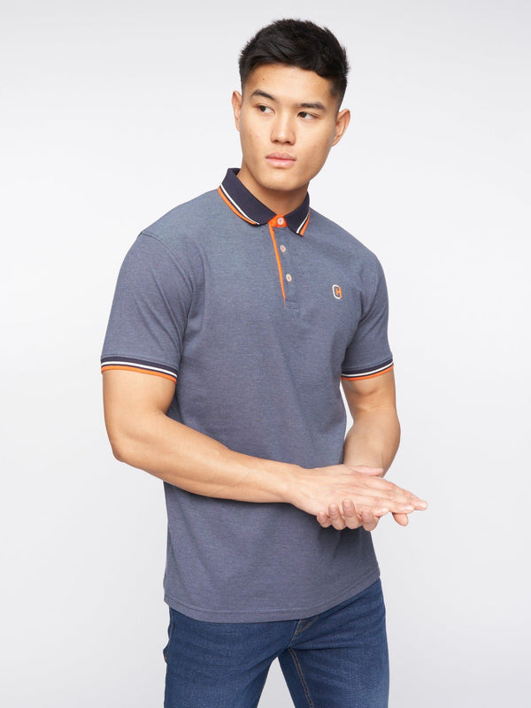 Crosshatch Britmane Polo Denim Blue