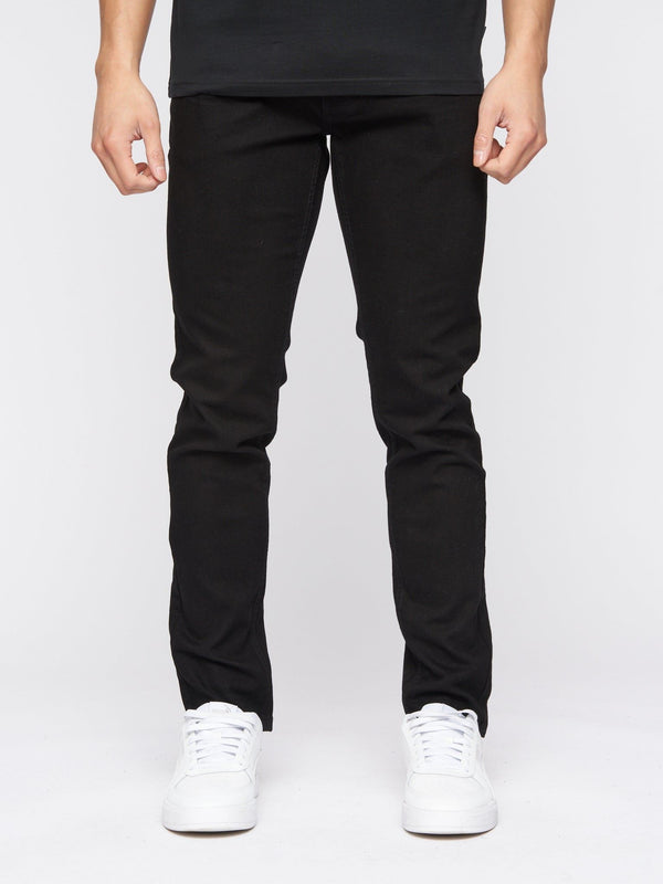 Crosshatch Buraca Slim Fit Denim Jeans Black