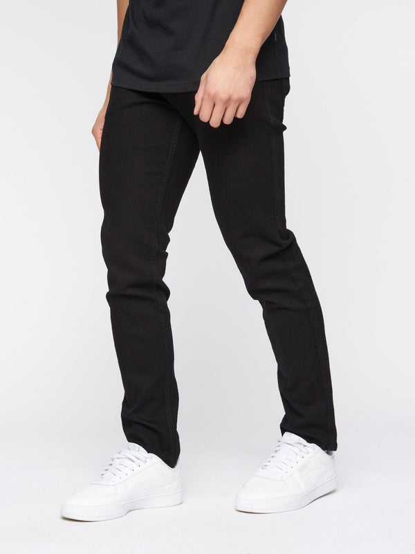 Crosshatch Buraca Slim Fit Denim Jeans Black