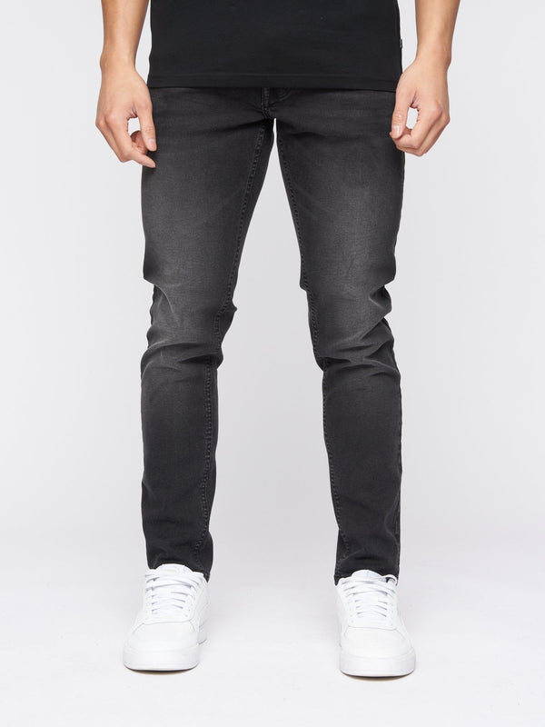 Crosshatch Buraca Slim Fit Denim Jeans Black Wash
