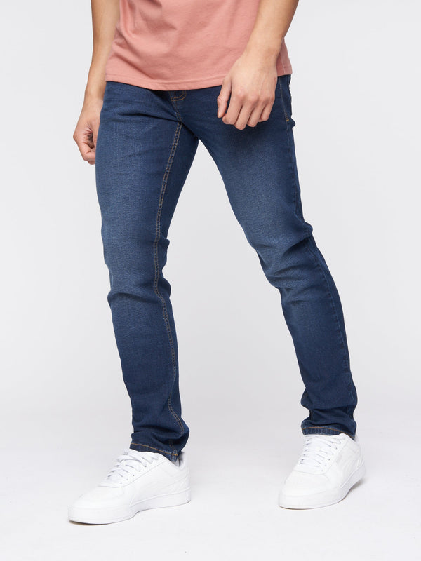 Crosshatch Buraca Slim Fit Denim Jeans Dark Wash
