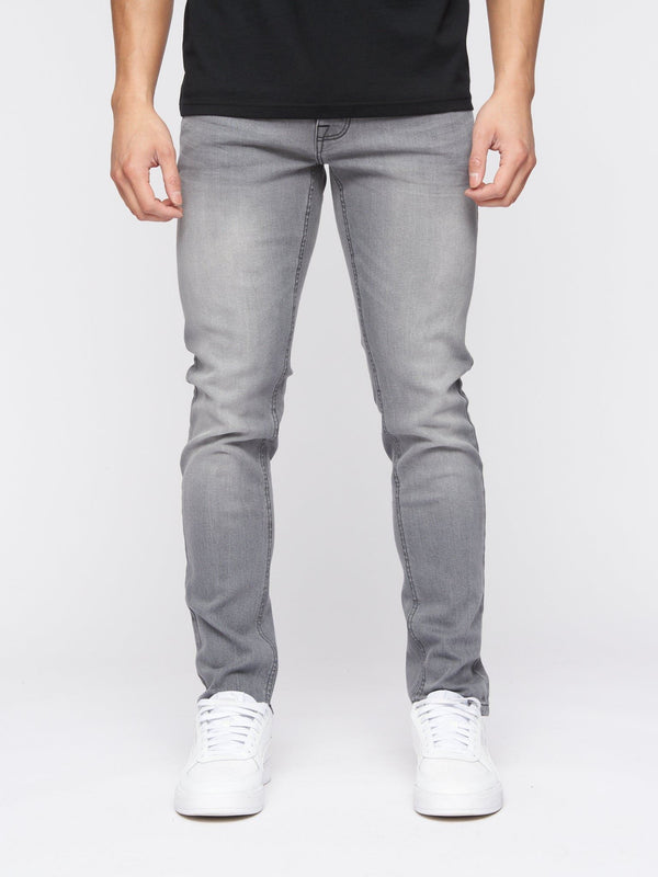 Crosshatch Buraca Slim Fit Denim Jeans Grey Wash