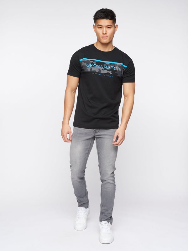 Crosshatch Buraca Slim Fit Denim Jeans Grey Wash